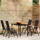  5-dijelni vrtni blagovaonski set crni | shoptok.hr