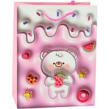  Teddy Bear Paper Gift Bag Pastel Colors 23 x 18 x 10.5 cm | shoptok.hr