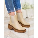 Resti Beige women's boots on a solid sole Eferope | Eponuda.ba