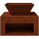  Kamin Rđa 50 x 50 x 40 cm Čelik otporan na vremenske uvjete | shoptok.hr