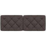 vidaXL Vzglavna stranica temno rjava 140 cm blago | Shoptok.si