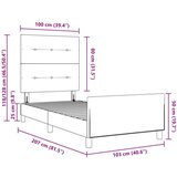  Tamnozeljeni Baršunasti Krevet 100x200 cm | shoptok.hr