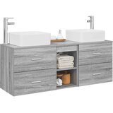  Set ormarića za kupaonicu 3 kom. Siva Sonoma 49,5 x 41 x 63 cm | shoptok.hr