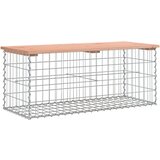  Vrtna klupa s gabionskim dizajnom 103x44x42 cm drvo duglazije | Eponuda.com