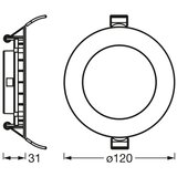 Osram LED prigušiva ugradna plafonska svetiljka SMART+ DOWNLIGHT LED/8W/230V Wi-Fi | Eponuda.com