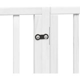  Vrata za pse s vratašcima 6 panela sklopiva 480 cm drvo topole Bijela 80 x 90 x 2 cm | Shoptok.si