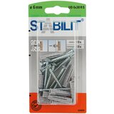 STABILIT Komplet univerzalnih zidnih vložkov Stabilit (premer zidnega vložka: 6 mm, dolžina zidnega vložka: 30 mm, 10 kosov, z vijaki) Cene