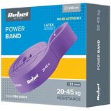 Rebel Active lateks traka za vježbanje - Power Band PL-4, ljubičasta 20-45 kg | shoptok.hr