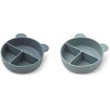 Liewood 2 dijelni set posudica od silikona connie whale blue mix Cijene