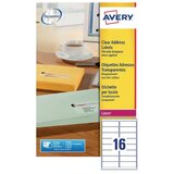 Avery Zweckform Transparentne etikete za DL ovojnice 99,1 x 33,9 mm | Shoptok.si