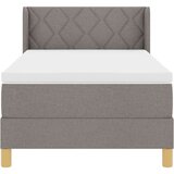  Krevet s opruga kutije Sivo-smeđa 190 x 90 cm Poliester | shoptok.hr