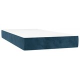  box spring s madracem LED tamnoplavi 100x200 cm baršun | shoptok.hr