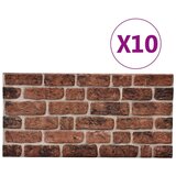 vidaXL 3D zidni paneli s uzorkom tamnosmeđih cigli 10 kom EPS | shoptok.hr