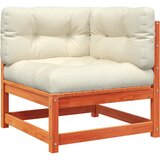  Kutna vrtna sofa s jastucima voštano smeđa od borovine | shoptok.hr