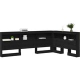  Skladišno uzglavlje Crni hrast 207,5 x 137,5 x 76,5 cm | shoptok.hr