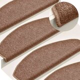  Prostirke za stepenice 30 kom 65x24x4 cm Smeđe poluokrugle velike | shoptok.hr