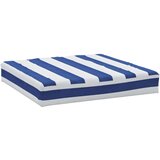  Jastuk za palete plavo-bijeli prugasti 60x60x8 cm od tkanine | shoptok.hr