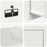 Kabinet za datoteke s predalom s polico Črna 44 x 50 x 106.5 cm, (5000162832) | Shoptok.si