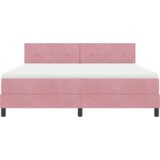  Boxspring Krevet s Madracem Ružičasti Super King Baršun | shoptok.hr