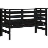  Klupa crna 111 5 x 53 x 71 cm od masivne borovine | shoptok.hr