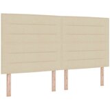  Krevet s od storage s uzglavljem 2 kom. Krem Lažna koža Slike