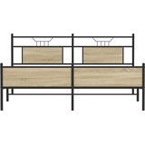  Metalni okvir kreveta bez madraca boja hrasta sonome 160x200 cm | shoptok.hr