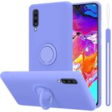 Cadorabo Ohišje, združljiv s Samsungom v tekoči lahki vijolični barvi - zaščitni pokrov iz fleksibilnega silikona TPU z obročem, (20590396) | Shoptok.si