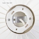  Luster na sajli OVELLA 1xGX53/10W/230V prečnik 25 cm krem boje | Eponuda.com
