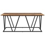  Stolić za kavu od starog drveta 100x50x40 cm - kvalitetna drvena i metalna konstrukcija | shoptok.hr