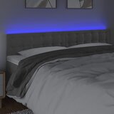  LED uzglavlje svjetlosivo 160x5x78/88 cm baršunasto | Eponuda.com