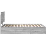  Krevetna konstrukcija Siva Sonoma 120 x 190 cm Inženjersko Drvo | shoptok.hr