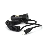 Auto punjac univerzalni 2u1 (iPhone Lightning + USB slot) crni 1A