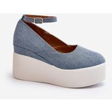 Kesi Women's denim wedge espadrilles Blue Malla Cijene