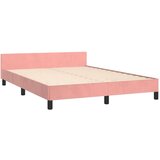  Za krevet s uzglavljem ružičasti 140x200 cm baršunasti | shoptok.hr