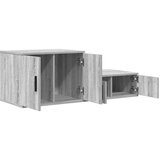  Kabinet za shranjevanje Siva Sonoma 127x41x40 cm Izdelan les | Shoptok.si
