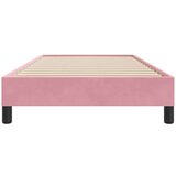  Okvir kreveta bez madraca Ružičasti 80x210 cm Baršun | shoptok.hr