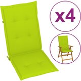 vidaXL Blazine za vrtne stole 4 kosi svetlo zelene 120x50x3 cm Cene