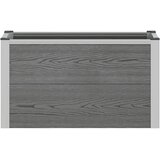  Povišena vrtna gredica Siva 75 x 30 x 42 cm WPC i aluminij | shoptok.hr