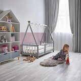 Bessagi Kids Otroška Postelja Adelia, Bela, Siva, 140x70 | Shoptok.si