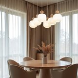  Luster BALLO na sajli, 6xE14/10W/230V, bež Slike