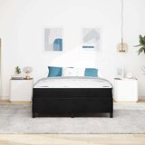  Krevetna konstrukcija Crna 140 x 200 cm tkanina | shoptok.hr