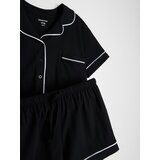 Sinsay Pamučna dvodijelna pidžama s kontrastnim obrubom | shoptok.hr