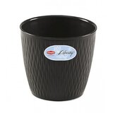 STEFANPLAST Saksija 20x19cm Liberty 87202 tamno siva | Eponuda.ba