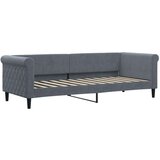 vidaXL Izvlečna dnevna postelja temno siva 80x200 cm žamet, (20881998) | Shoptok.si