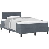  Krevet s opruga kutije Tamno siva 120 x 200 cm Baršun | shoptok.hr