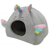 Croci Fluffy Kućica za pse Unicorn 43x33x39cm, Siva Cene