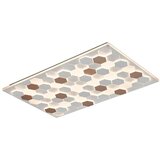 CINQUE bela led stropna svetilka z glasovnim upravljanjem s pomočjo mobilne aplikacije s kovinskim senčilom 70x115 cm cifavo – | Shoptok.si