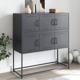 vidaXL Komoda antracitna 100,5x39x107 cm hladno valjano jeklo Cene