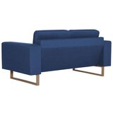 vidaXL Dvosjed od tkanine plavi | shoptok.hr