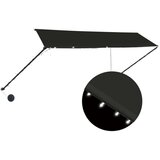  Tenda na uvlačenje s LED svjetlima 350 x 150 cm antracit Cijene
